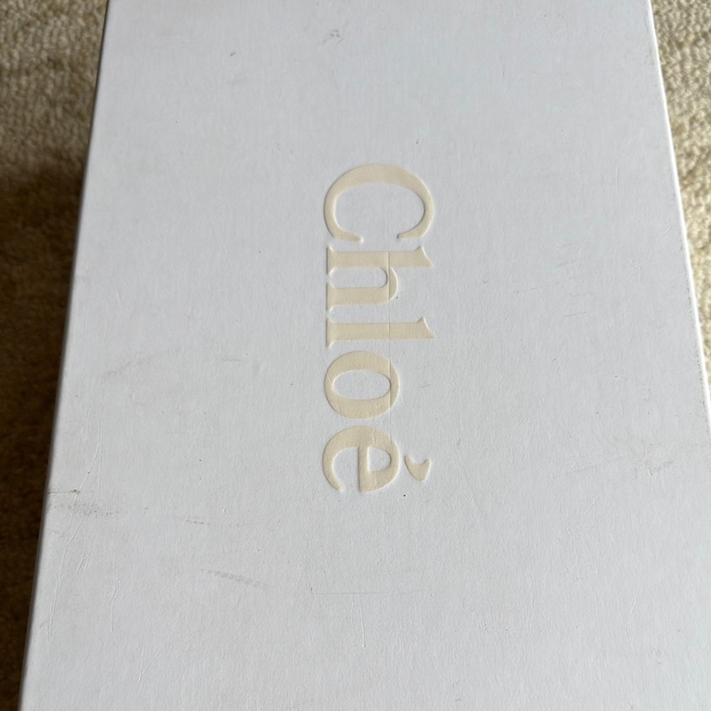 Chloe Nama Women's Sneakers in Gray, Light Blue and Orange. Size 36. - Picture 6 of 7